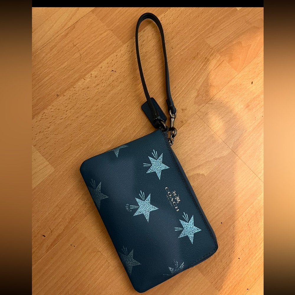 Coach cute blue wallet